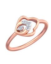 18K Gold & Diamond Ring For Women KRB10480